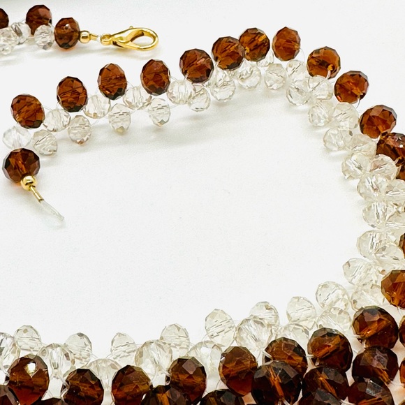 Beautiful Topaz Bead Statement Demi Necklace Set - Picture 7 of 17